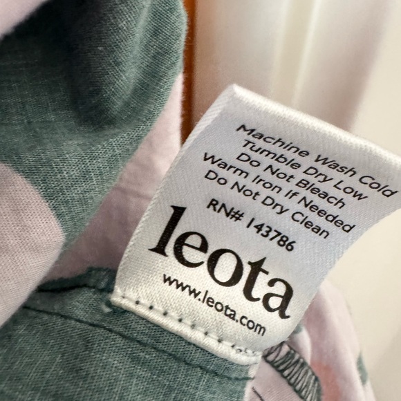 Leota Zariah Empire Waist Mini Dress 2X Floral Cotton Pockets - Picture 4 of 10